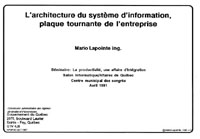 Architecture système d'information plaque tournante entreprise 1991