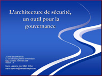 architecture sécurité un outil pour la gouvernance 2009
