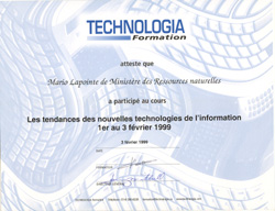 Tendance nouvelles technologies de l'information 1999