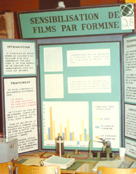Expérimentation sensibilisation de films à la formine