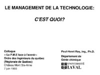 Management des technologies 1990